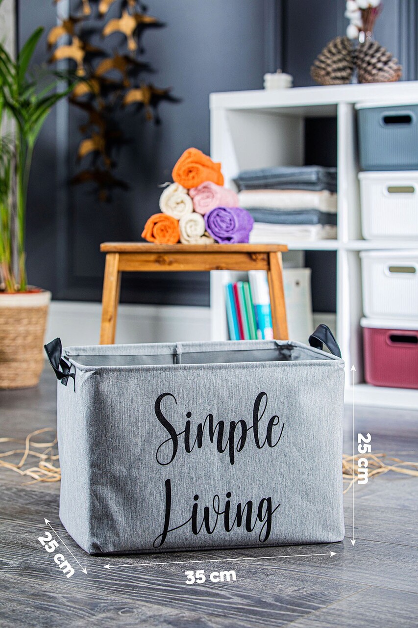 Cos depozitare, RPH.BSK.789, Fetru, Gri - 1 | YEO