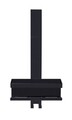 Etajera suspendata pentru baie Bribano Uno, Wenko, 23x18x44.5 cm, inox, negru