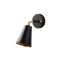 Aplica de perete, Fulgor, 942FLG2191, Metal, Negru