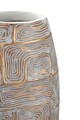 Vaza  Eclips Tower, Mauro Ferretti, 24x11.5x59.5 cm, polirasina, auriu/alb