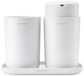 Set accesorii pentru baie 3 piese, Brabantia, White, polipropilena, alb