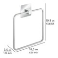 Suport pentru prosoape, Wenko, Turbo-Loc®,16.5 x 19.5 x 3.5 cm, inox/plastic