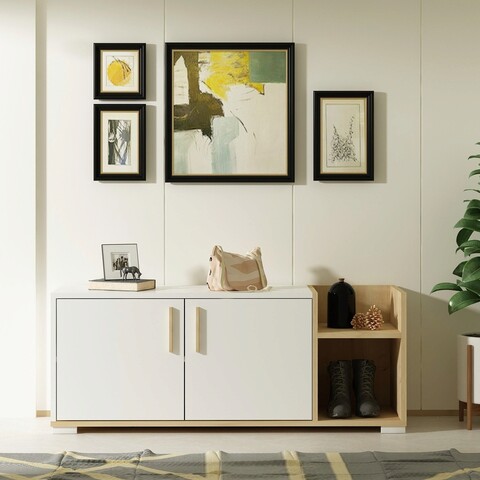 Pantofar, olivia, sunrise, 110x49.8x35 cm, pal , stejar safir / alb