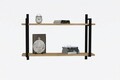 Raft de perete, Asse Home, Abat, 90x60x22 cm, Maro