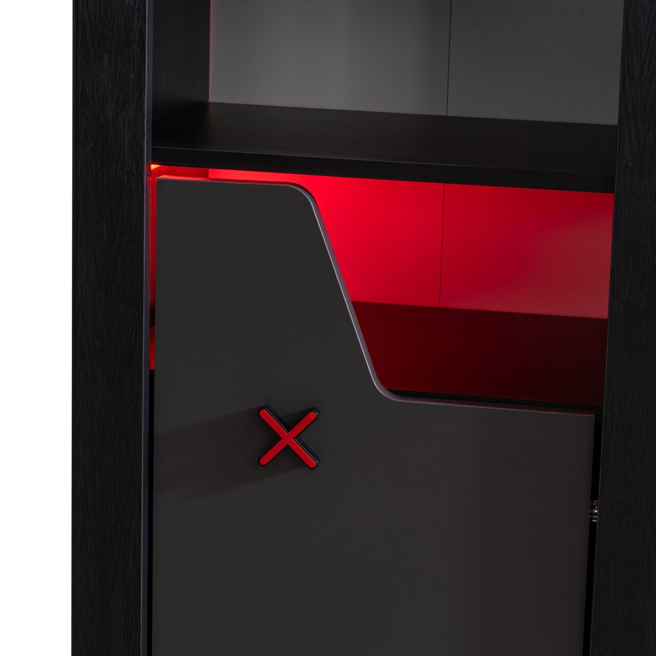 Corp biblioteca, Hanah Home, Gaming Zone, 60x170x45 cm, PAL, Antracit - view 4