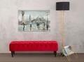 Tablou decorativ Old City, Mauro Ferretti, 120x80 cm, canvas pictat manual, multicolor