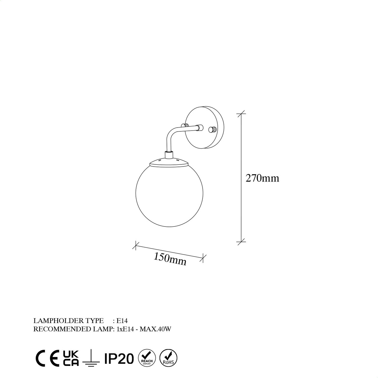 Aplica de perete, Fulgor, 942FLG2179, Metal, Auriu