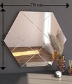 Oglinda decorativa, Siam, Assa, 70x60x2.2 cm, MDF , Alb