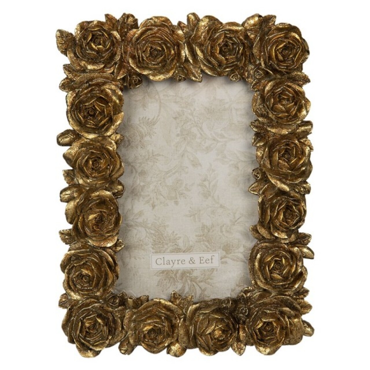 Rama Foto Gold Rose, Clayre & Eef, 17x22 Cm, Polirasina