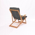 Scaun de gradina, Meya Dekor, My008, 50x81x50 cm, Lemn de fag, Gri / Natural