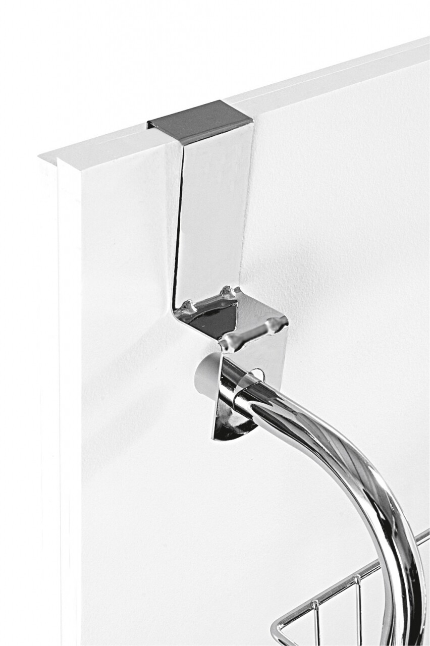 Suport incaltaminte cu montare pe usa Wenko Rack, 18 perechi, 59 x 151 cm, metal cromat/polivinilclorid, argintiu - 1 | YEO