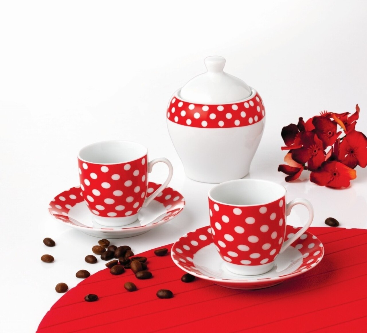 Serviciu Pentru Cafea Dots, Oti, 6 Piese, Portelan