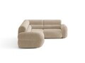 Coltar dreapta 5 locuri, Neo, Micadoni Home, 295x210x83 cm, tesatura Chenille, bej inchis