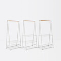Suport pentru haine, Brabantia, Linn Large, 99.5x57x190 cm, otel, alb