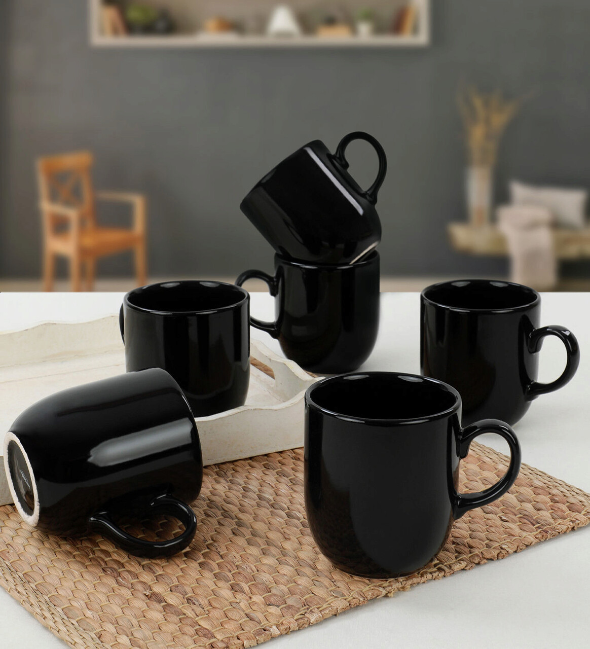 Set cani Hermia 275KRM1446 Antibacterian Negru