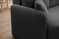 Coltar extensibil dreapta 3 locuri ELTAP, Hadson, 206x150x89 cm, lemn/poliester, gri inchis