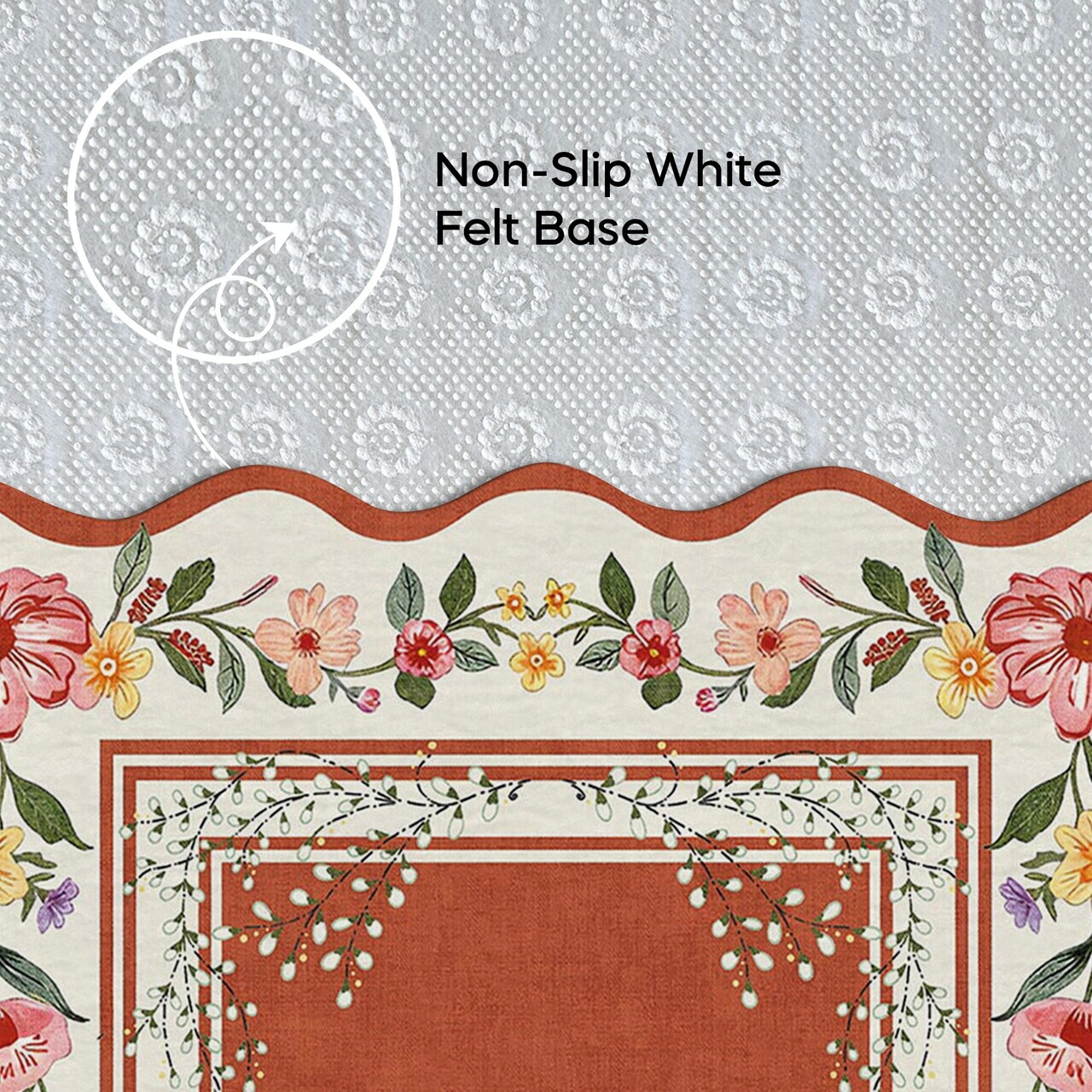 Covor, Fr366, 80x150 cm, Portocaliu — imaginea 4