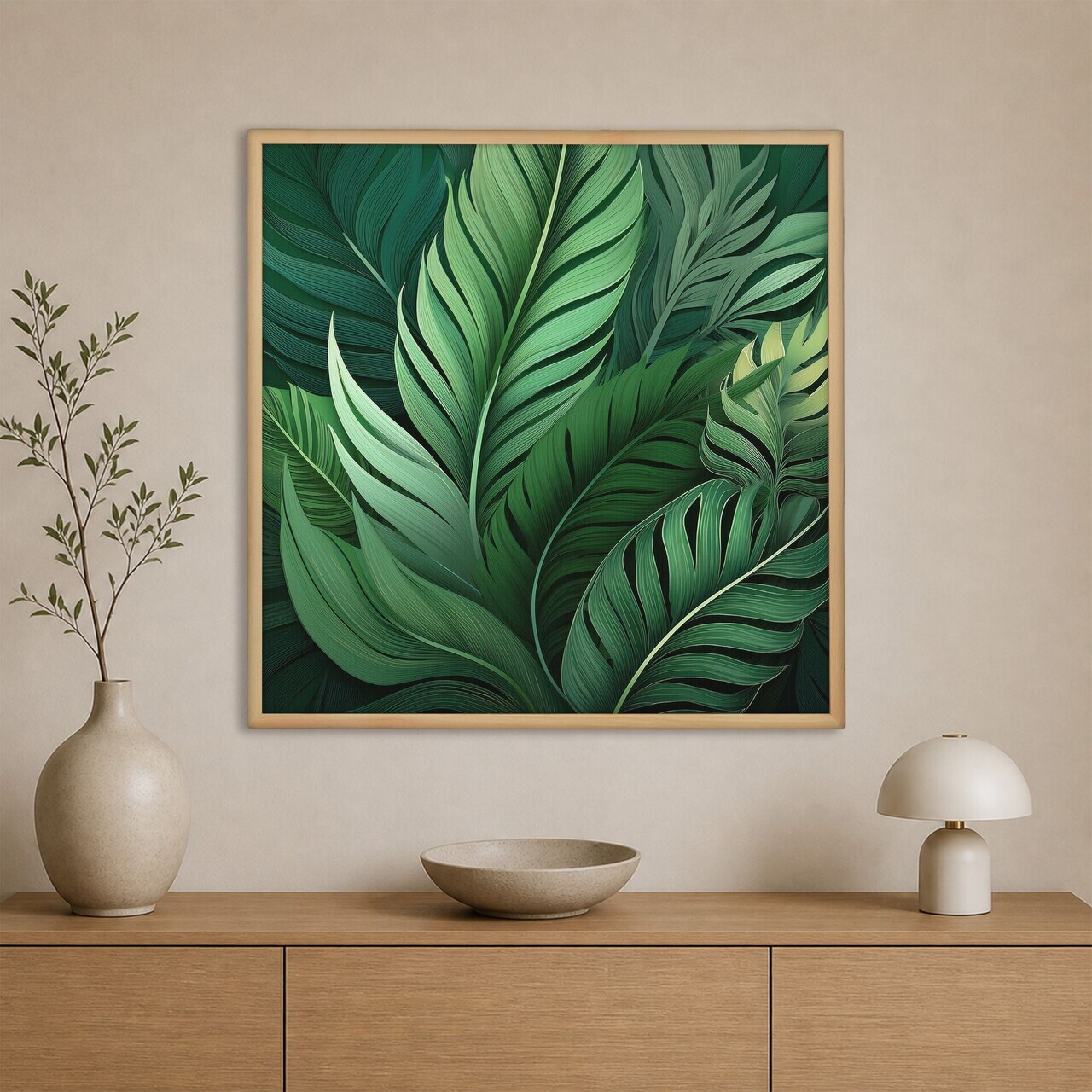 Tablou decorativ, Cc-K-Ah-1004, Canvas, Cadru: 100% LEMN (Grosime: 18 mm), Multicolor