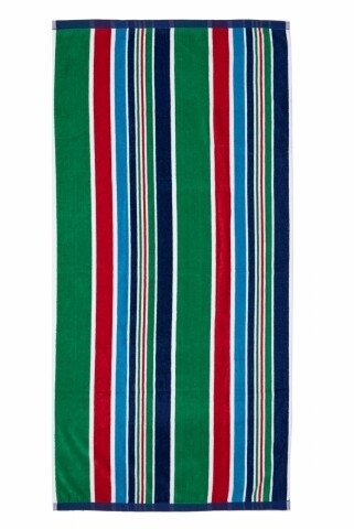 Prosop de plaja stripe blue, heinner, 70 x 140 cm, 80% bumbac/ 20% poliester, multicolor