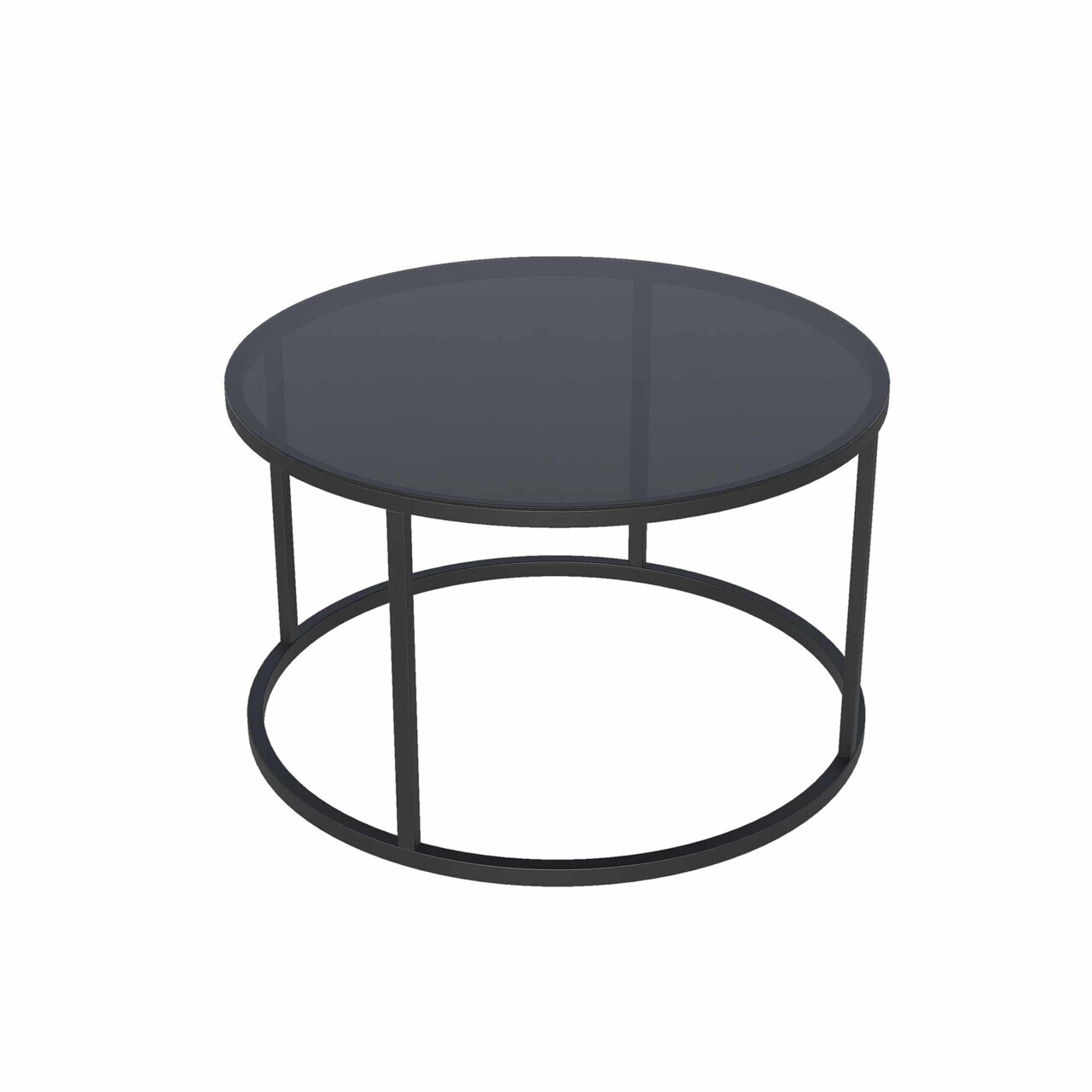Masuta de cafea, Hanah Home, Royal, Negru / Fume — imaginea 3
