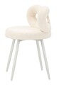 Scaunel Ilary Mini, Mauro Ferretti, 40x40x67 cm, MDF/fier/poliester, alb