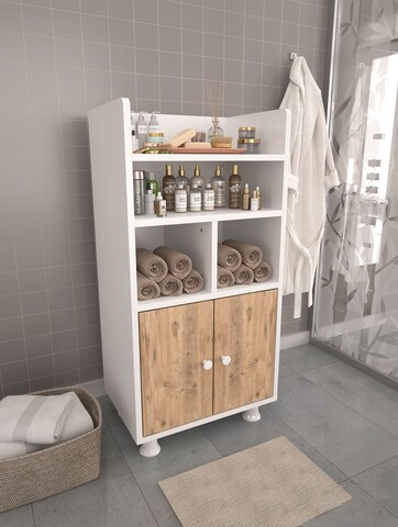 Dulap multifunctional, Estella, Lia, Pin Atlantic / Alb