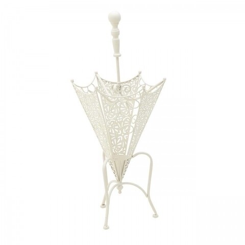 Suport pentru umbrele din metal, InArt, Antique White
