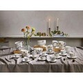 Set 6 cesti de cafea cu farfurie Iris Goldy, Tognana Porcellane, 80 ml, portelan New Bone China, multicolor