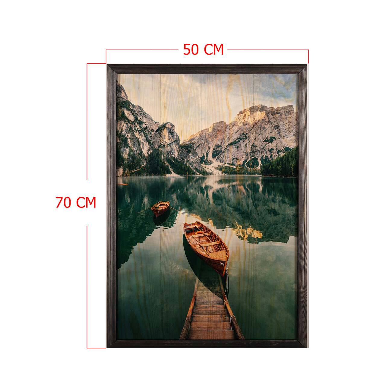 Tablou decorativ, Serenity XL, Lemn, Lemn, Multicolor
