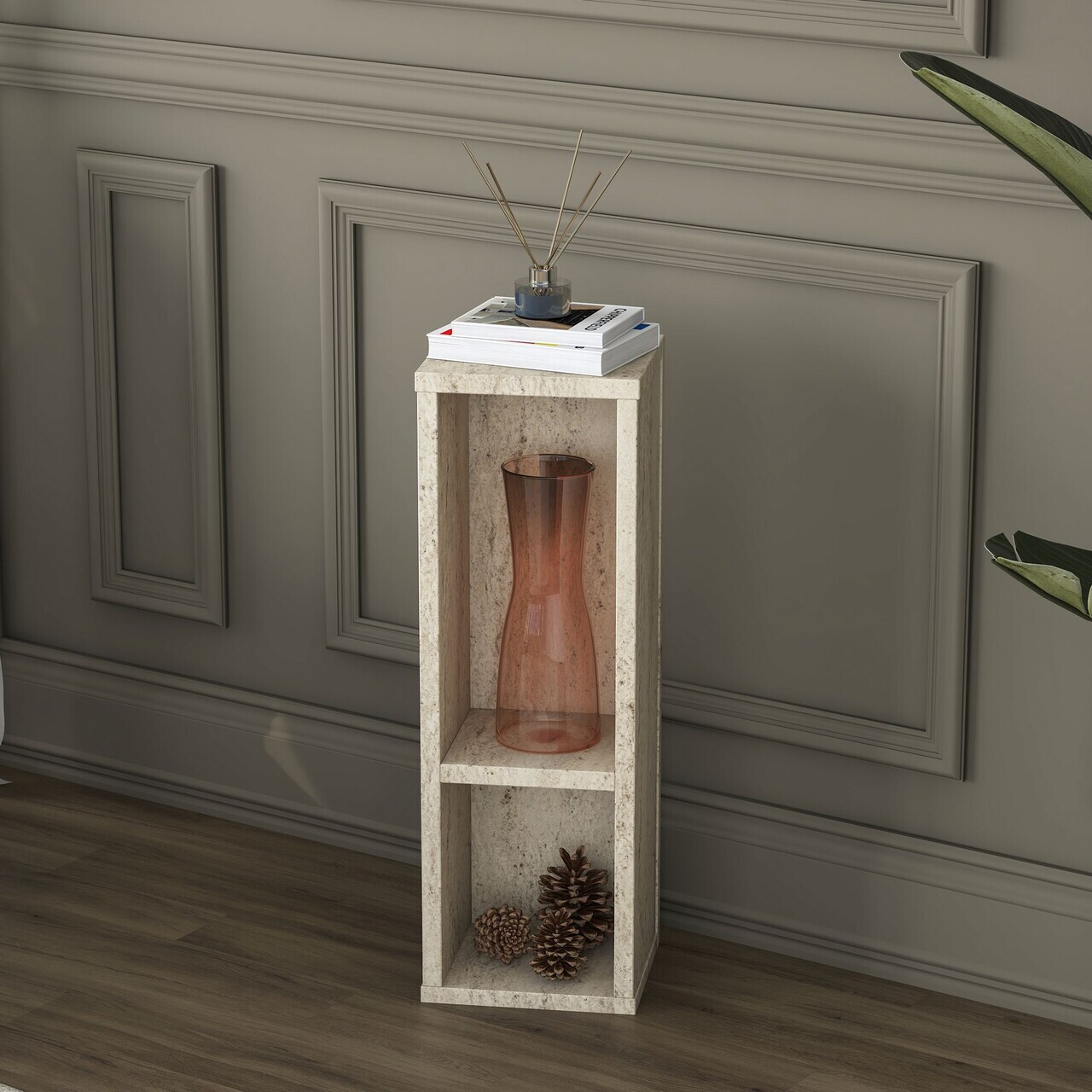 Masuta, Hanah Home, AD108, 20x60x18.2 cm, PAL melaminat, Travertin - view 6