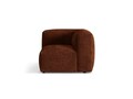 Modul pentru canapea, 1 loc, Martina-212, Micadoni Home, 100x100x75 cm, velur, caramiziu
