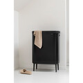 Cos de rufe Bo 2x45 L, Brabantia, Matt, 32x54x79 cm, polipropilena/otel, negru mat