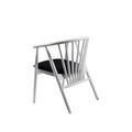Scaun, Fairfax, Albero50, 55x77x47 cm, Lemn de fag , Alb/Negru