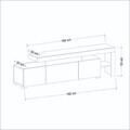 Comoda TV, Hanah Home, Beeliz, 192x53x37 cm, Nuc antic