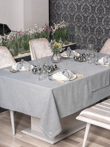 Set fete de masa 8 piese, Pera - Grey, Cotton Box, 90% POLIESTER/10% BUMBAC