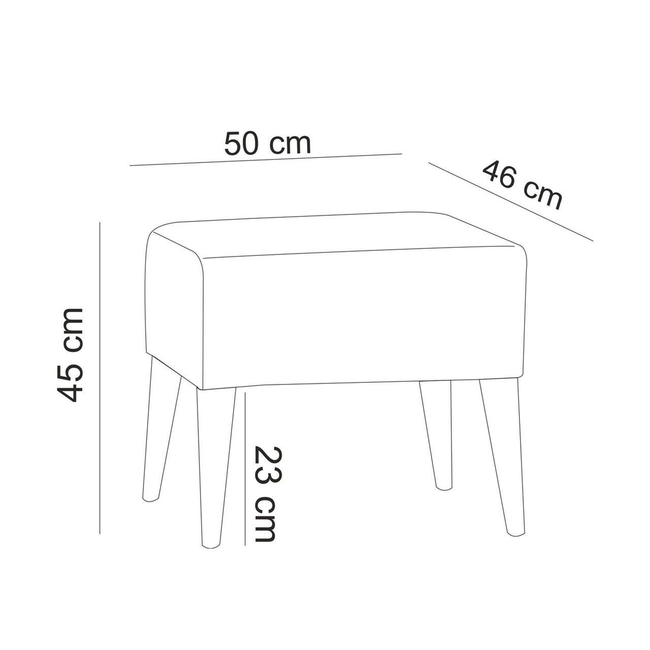 Bancheta, Unique Design, 867UNQ1058, Lemn De Carpen, Verde