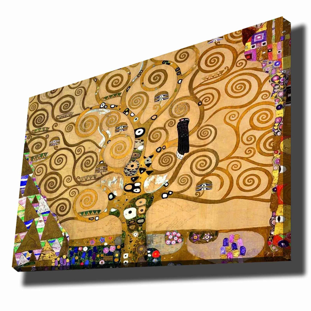 Tablou Decorativ, 70100KLIMT003, Canvas , Lemn, Multicolor