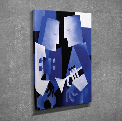 Tablou decorativ, dc244, canvas, lemn, multicolor