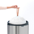 Cos de gunoi cu soft touch, Brabantia, Touch New Platinum, 40 L, 30.2x43.5x72.7 cm, otel, gri inchis