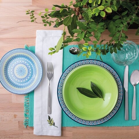 Serviciu de masa 18 piese, Olimpia Ginger, Tognana, ceramica, multicolor
