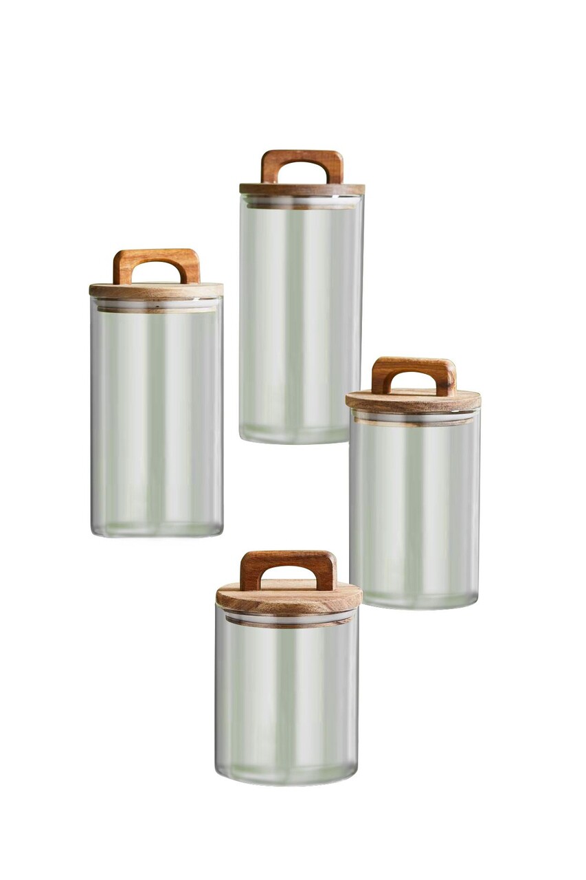 Set recipiente cu capac, Hermia, 337GLZ1143, Dimensiune: 12 x 10 cm (1 bucată), Transparent - imagine 4
