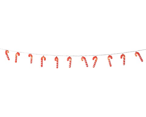 Ghirlanda decorativa candy cane, lumineo, 190 cm, rosu/alb