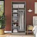Dulap pentru haine, Hanah Home, BA308, 90x210x57.5 cm, Gresie