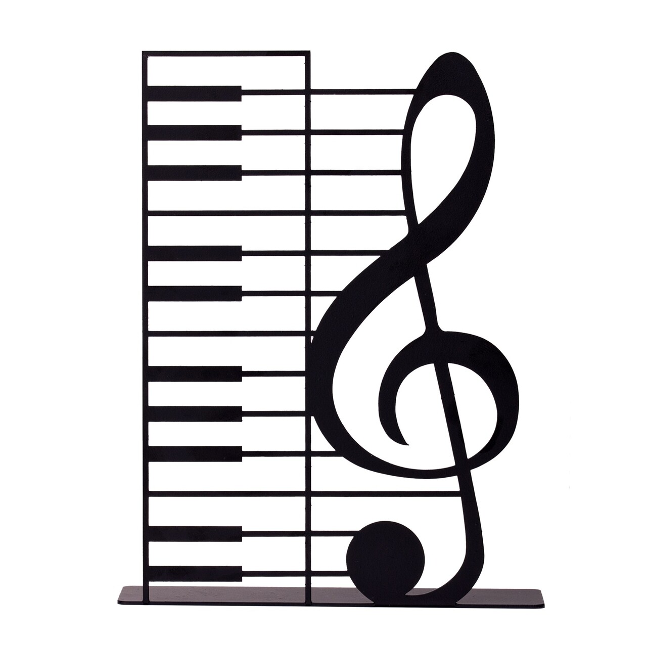 Decoratiune, Left Key, 23x18 cm, Metal, Negru - view 2