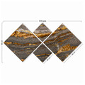 Set 4 tablouri decorative, 4MDF2524484, MDF, Imprimat UV, Multicolor
