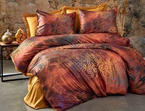 Lenjerie de pat pentru o persoana, Rue, Pearl Home, Poliester Satinat