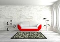 Covor Draco, Decorino, 60x110 cm, polipropilena, negru/alb