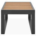 Masuta pentru gradina/terasa Nest, 75x27.5x37.5 cm, aluminiu, lemn de teak, antracit/natur