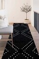 Covor, DC-7196-YOLLUK-47, 160x200 cm, Poliester, Negru