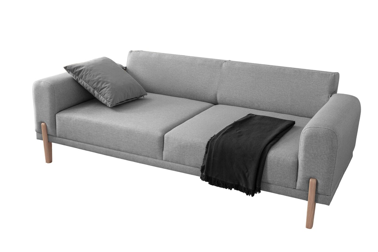 Canapea extensibila 3 locuri, Atelier del Sofa, 752EST1127, Lemn de carpen;PAL, Gri - view 7